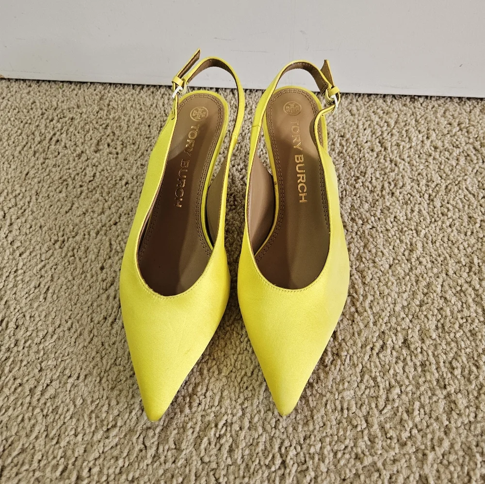 Tory Burch Elegant Pointed Slingback Pumps Size 9M - Picture 5 of 12